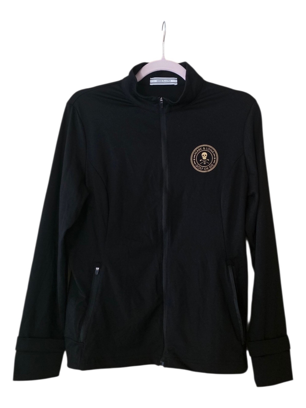 Mark & Lona Full Zip Long Sleeve Lightweight Shirt Or Jacket Size Large. 